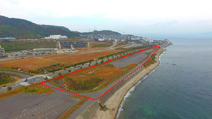 空撮写真(用地南側より)