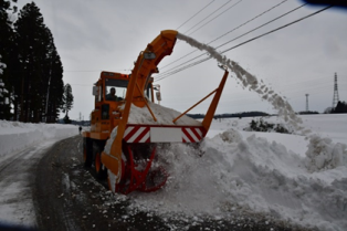 ロータリによる除雪（あわら市）