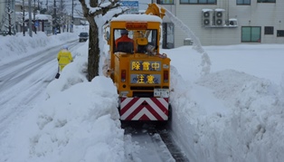 歩道除雪状況（鯖江市）