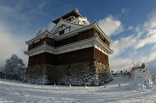 冬の福知山城