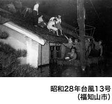 昭和28年台風13号（福知山市）