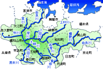 由良川流域図