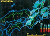 近畿広域定性雨量分布図（前５分強度）