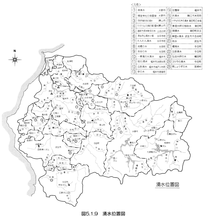 湧水位置図