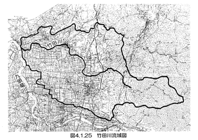 図４．１．２５竹田川流域図
