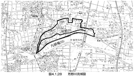 図４．１．２８芳野川流域図