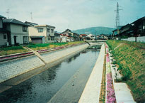 馬渡川（京福鉄道橋より下流）