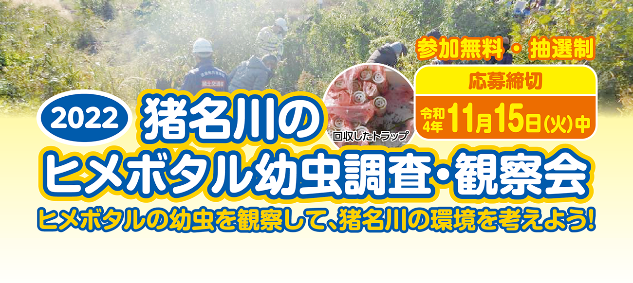 2022猪名川のヒメボタル幼虫調査・観察会