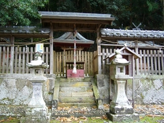 住吉神社に合祀された鮎川王子社