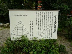 復元竪穴住居説明板