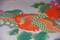 ご鳳凰の壁画(拡大)