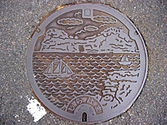 白浜町マンホール