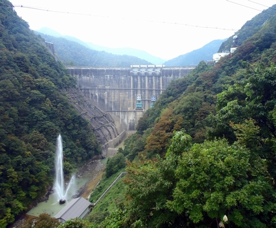 堤体 下流より