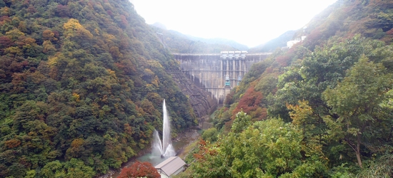 ダム下流より