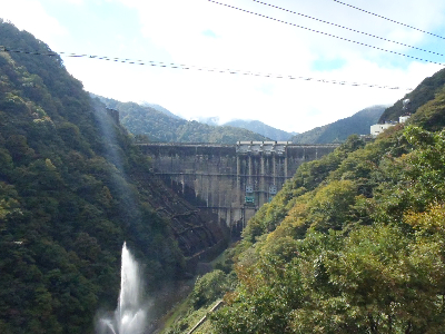 堤体 下流より