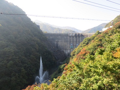 堤体 下流より