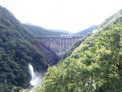 堤体 下流より