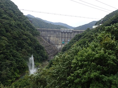 堤体 下流より