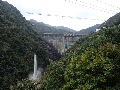 堤体 下流より