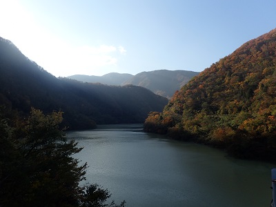 若生子大橋上流方向