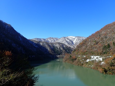 若生子大橋上流方向