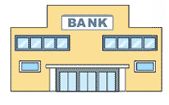 銀行のイラスト画像