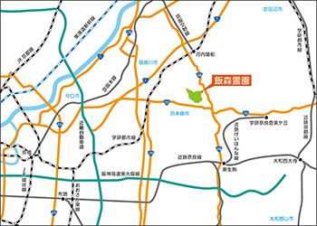 飯森霊園のマップ