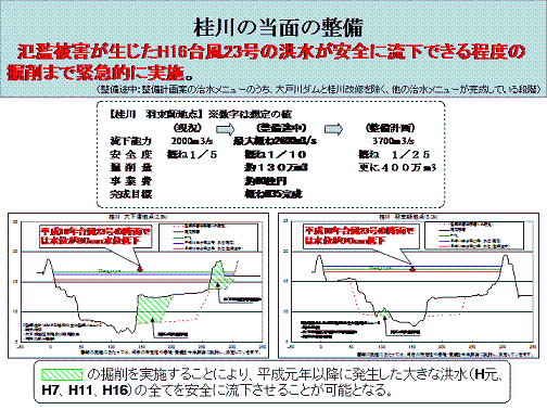 桂川の当面の整備