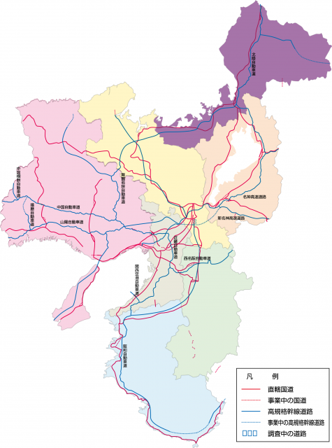 福井県の道路事業マップ