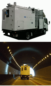走行型トンネル計測車両(MIMM)