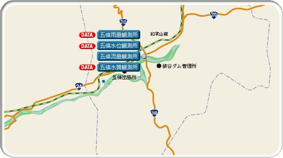 五條市エリア地図