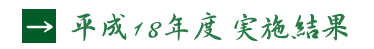 平成18年度 実施結果