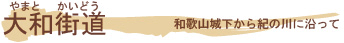 大和街道 和歌山城下から