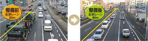 国道26号和歌山市延時交差点改良
