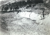 昭和7年2月1日　地割れで枯渇した夫婦塚の溜池