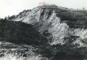 昭和7年10月20日 仏生堂の断層（7月5日に大崩壊のあった箇所）