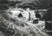 昭和7年7月3日　西口隧道入口崩壊