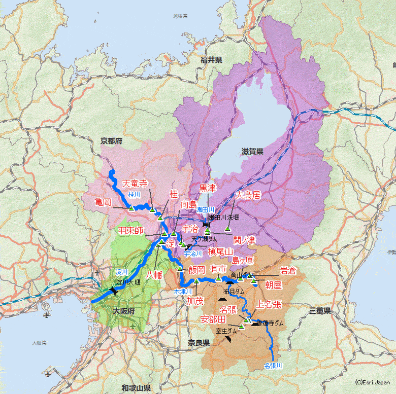 予測水位マップ