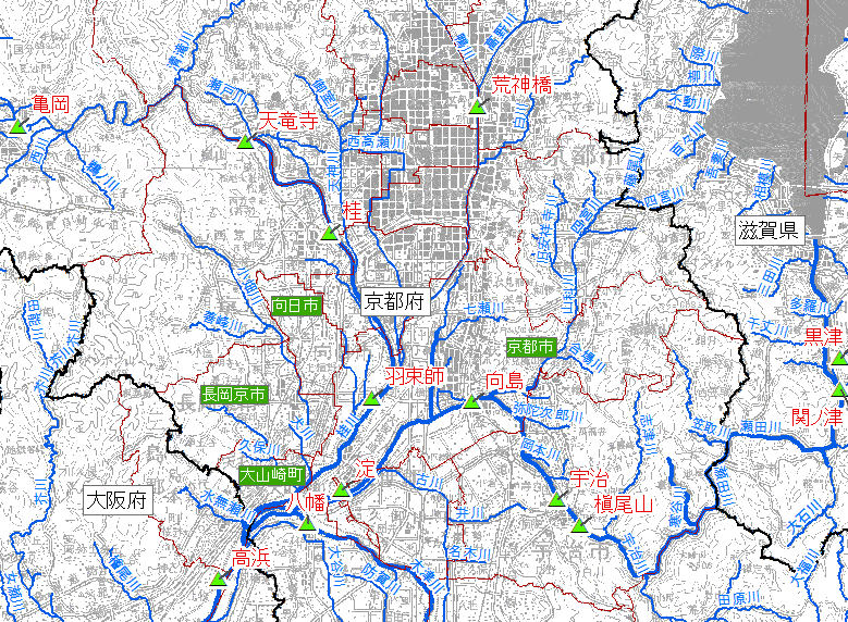 予測水位マップ