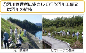 河川管理者に協力して行う河川工事又は河川の維持