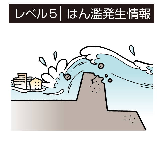 レベル5 はん濫発生情報の画像